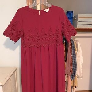 Boutique Maxi Dress w/ Lace Detail Size S